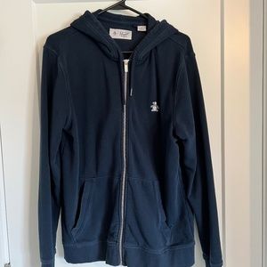 Original Penguin Sticker Pete Full Zip Fleece Hoodie